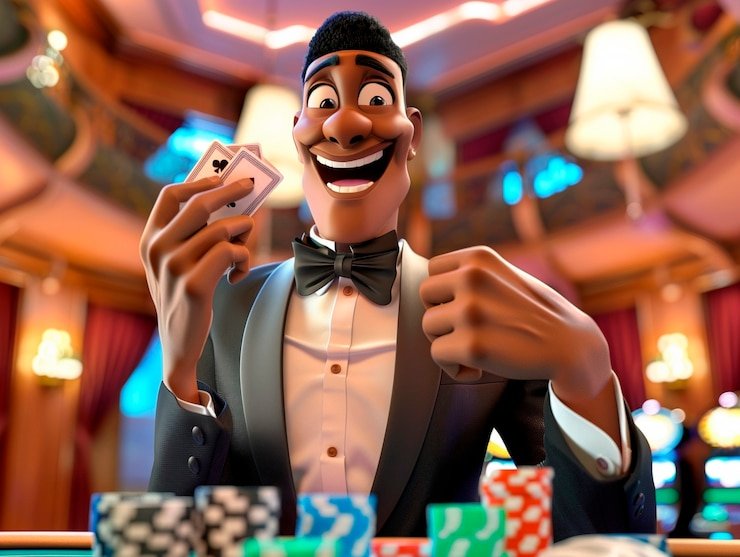 Panel kontrol permainan Fortune Rabbit menampilkan penggeser taruhan dan tombol putar